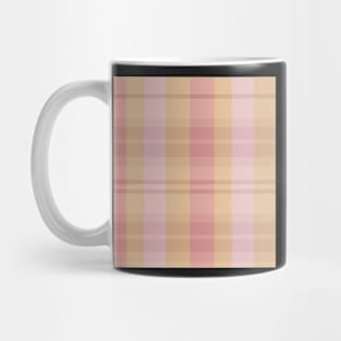 Spring Aesthetic Evander 1 Hand Drawn Textured Plaid Pattern Mug